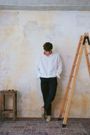 TRENDY LINEN POLO WHITE