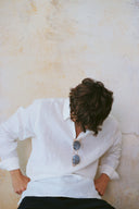 TRENDY LINEN POLO WHITE