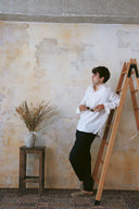 TRENDY LINEN POLO WHITE