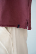 LONG SLEEVE POLO BURDEOS