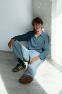 LONG SLEEVE POLO NAVY