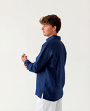 TRENDY LINEN POLO BLUE INDIGO