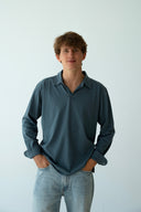 LONG SLEEVE POLO NAVY